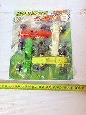 INDIANAPOLIS  SET 4 MACCHININE IN PLASTICA ANNI ‘70  VINTAGE
