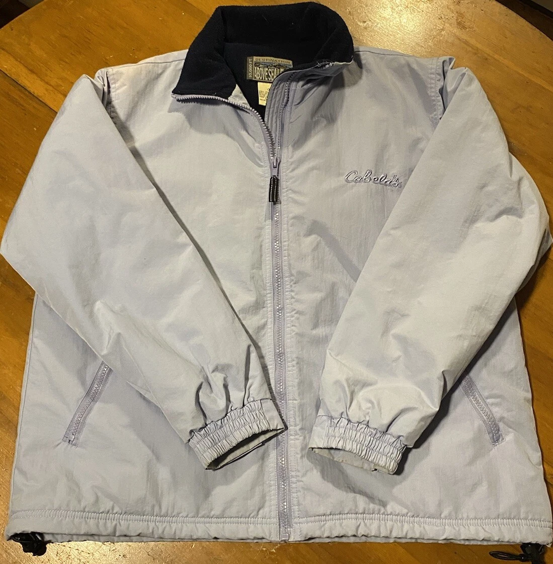Cabelas 10,000 Ft Above Sea Level Jacket Sky Blue Unisex Med Pre-owned