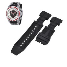 Bolt 22161 26mm Black Rubber Watch Strap For Invicta