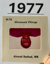 AHMAD RASHAD 1977 NFL TV MEDIA SLIDE - MINNESOTA VIKINGS