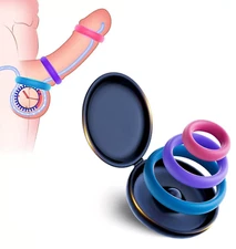 3 Cock Ring Penis Silicone Longer Harder Stronger Erection Sex Toy Men Cockring