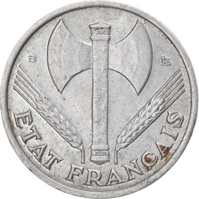 French Coin 50 Centimes | Vichy French State | France | 1942
