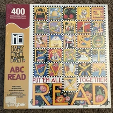 Springbok Mary Engelbreit ABC Read 400 Piece Family Puzzle 2003 Sealed NOS
