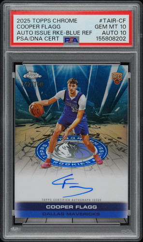 Cooper Flagg [Refractor] #TAIR-CF 2025 Topps Chrome Autograph Issue Rookie card