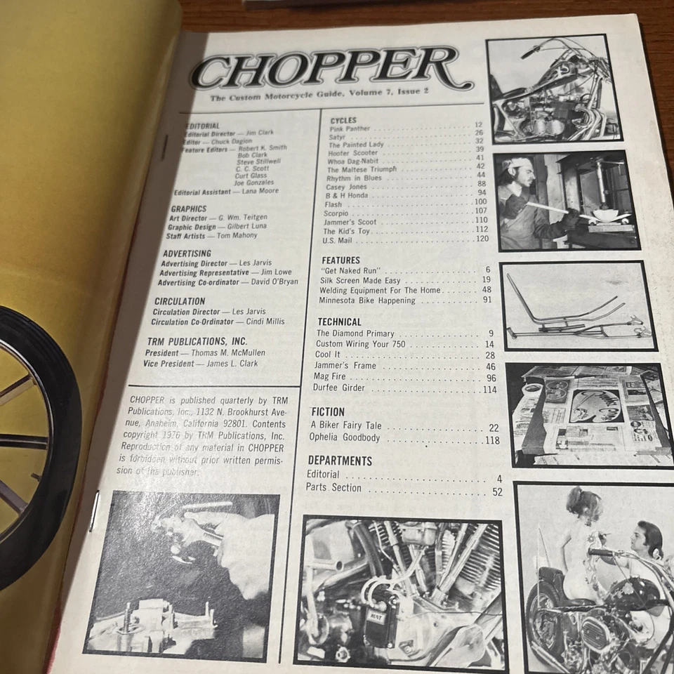 Spring 1976 Chopper Magazine: The Custom Motorcycle Guide - 600 Jammer Parts Foto 3 de 4