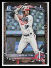 2025 Bowman Chrome Prospects Reptilian Refractors #BCP77 Khadim Diaw