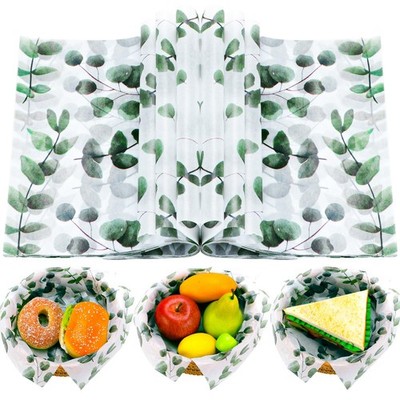 150 PCS Eucalyptus Deli Paper 9.8x8.3 Inch Food Sandwich Wrap Grease Liner