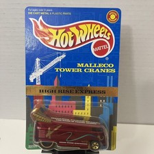 Hot Wheels VW Drag Bus Malleco Tower Cranes High Rise Express Metal '98 Kar Keep