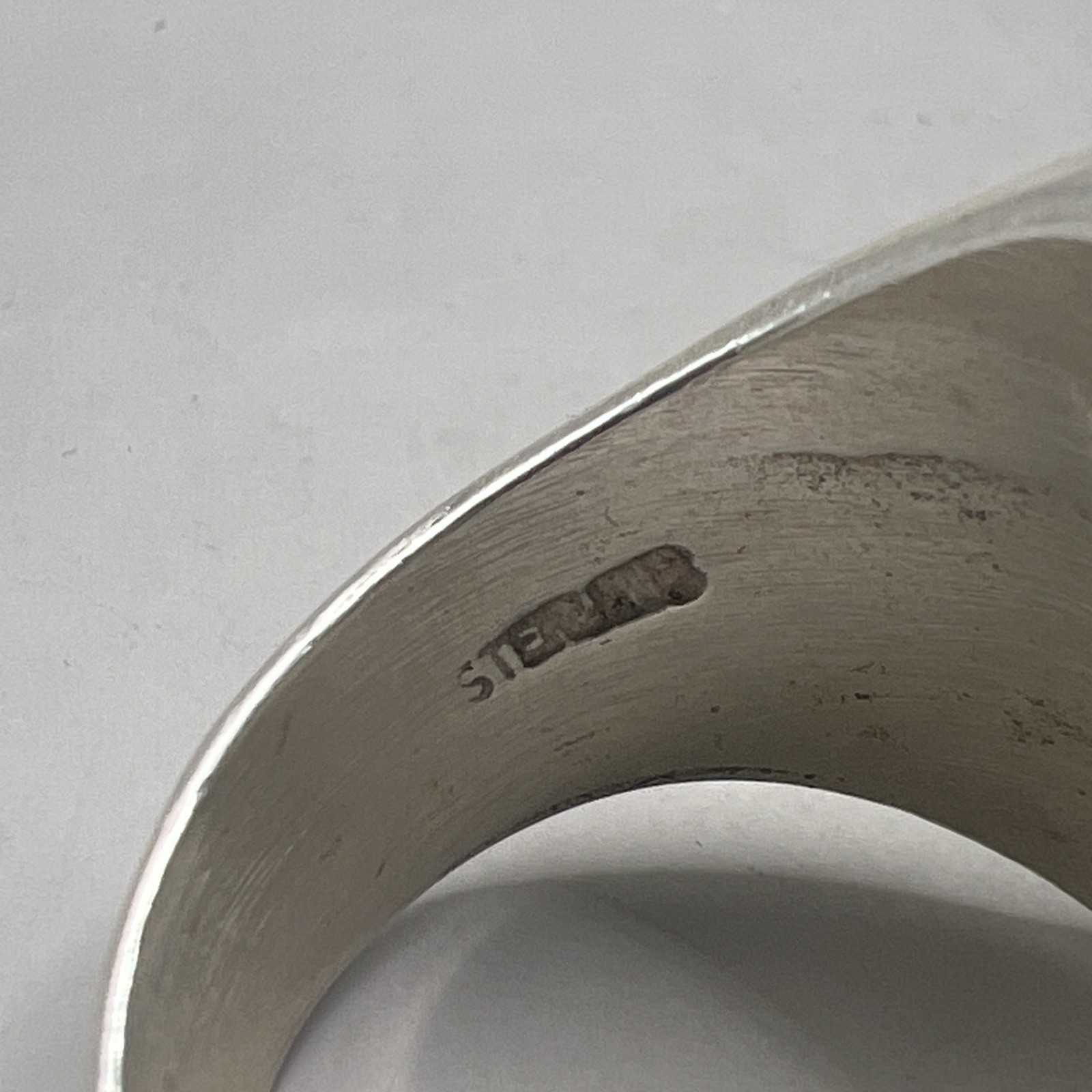 Native American Eagle Design Solid Sterling Signe… - image 7