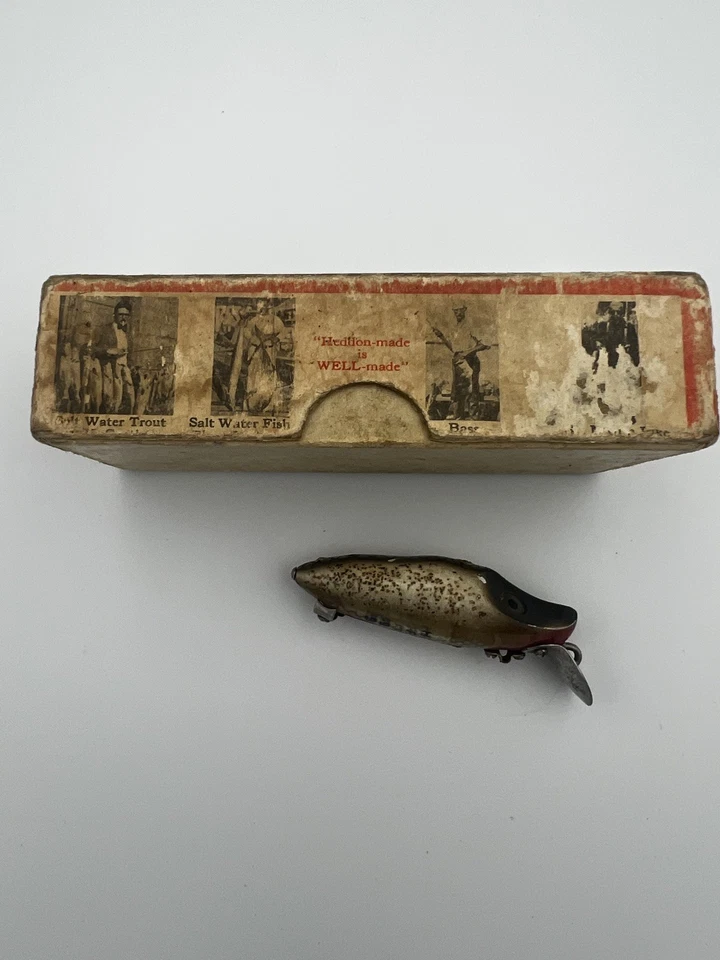 Señuelo Heddon Dowagiac sin enganches con caja N9119N de colección raro  Foto 2 de 4