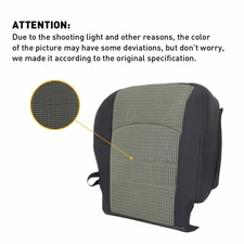 For 2009 2010 2011 2012 Dodge Ram 1500 2500 3500 Driver Bottom Cloth Seat Cov A
