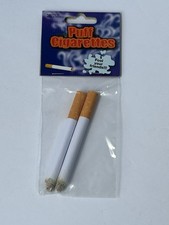 2 Fake Puff Cigarettes - Fake Magic Smoke Trick Gag Prop Costume Accessory Toy