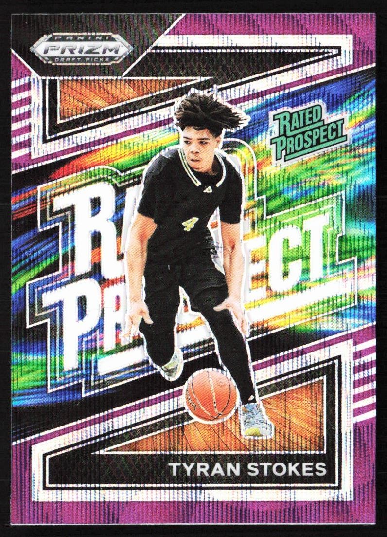 2024-25 Prizm Draft Purple Wave Rated Prospect Tyran Stokes #8 | eBay