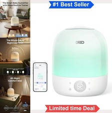 Smart Humidifier Cool Mist Top Fill 3L 30H Run 1500 RGB Lights Quiet 28dB