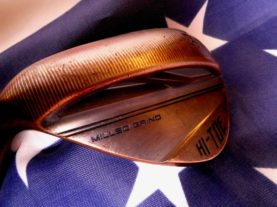 Cuña TaylorMade LH Fresado Grind Hi-Toe 3 Crudo 54 grados 10 rebotes KBS Hi REV 2.0 Foto 2 de 4