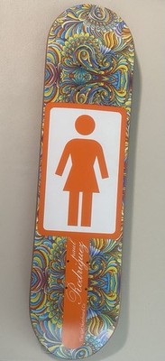 Girl Skate Co Paul Rodriguez Art Theme Skateboard Deck Multicolor & Brown