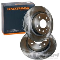 2X Denckermann Bremsscheiben 278Mm Voll Hinten Passend FüR Fiat Croma Opel Signu