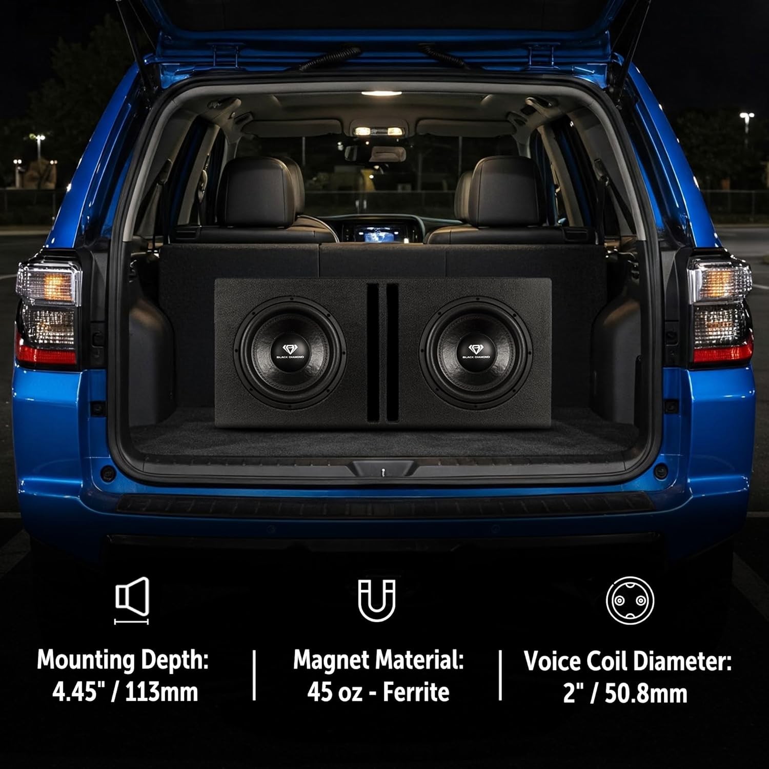 DS18 10" Bass Package &ndash; Amplifier + 2x 10" Subwoofer + 8 Gauge Wiring Kit