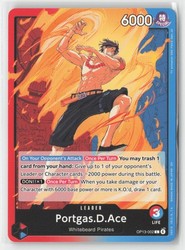 Portgas D. Ace Leader OP13-002 Carrying On His Will