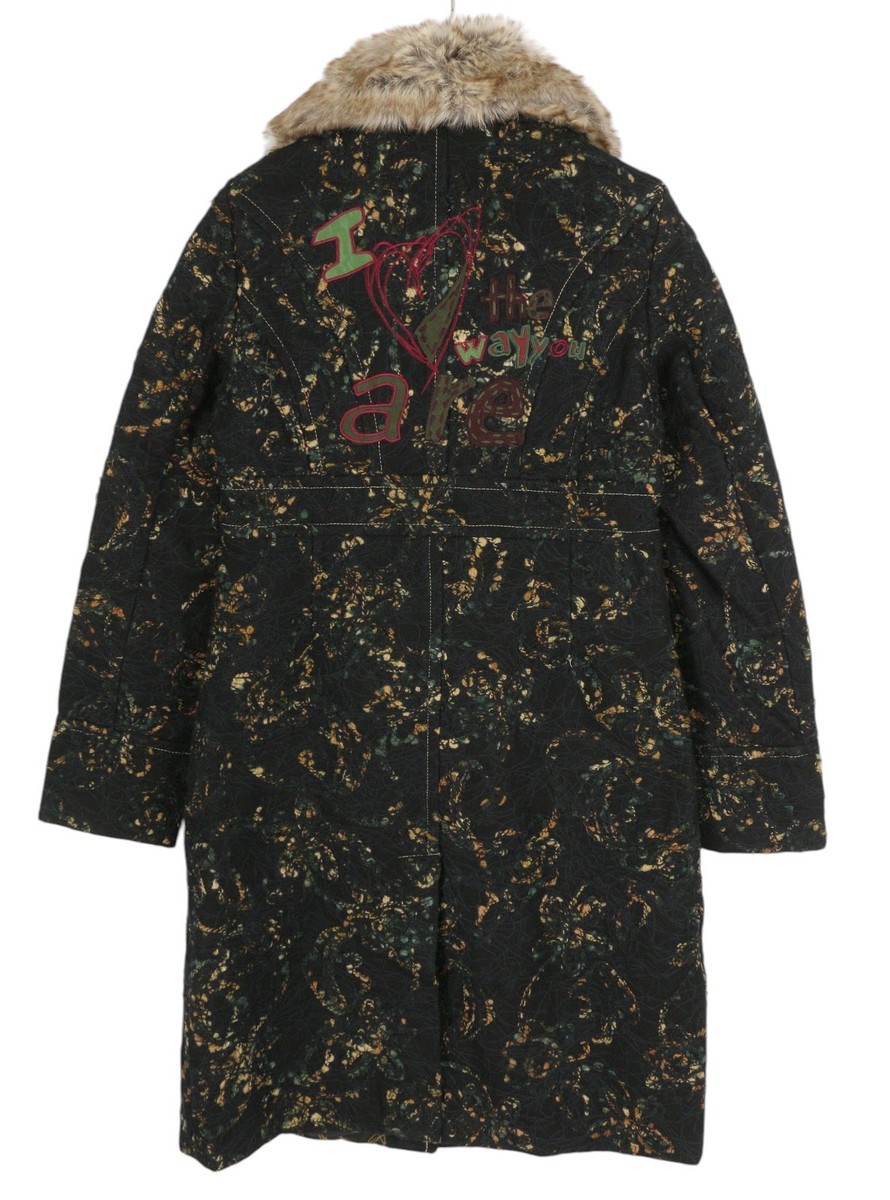 Desigual Coats Desigual Mantel Rot Schwarz Desigual Madrid