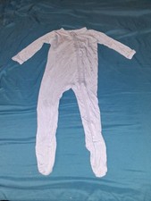 Kyte Baby Bamboo Sleeper Romper Pajamas Solid Blue Size 6-12 Months