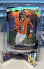 2025 Panini Prizm Rookie Silver Prizm Pat Bryant #366 Broncos Football Card. rookie card picture