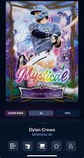 DIGITAL TOPPS BUNT Dylan Crews RC MYSTICAL 25 SUPER RARE GOLD Read