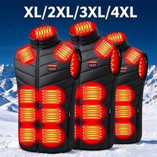 NEW Electric USB Heated Vest Jacket With Battery Men Women Heating Thermal Coat