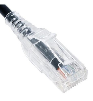 ICC Patch cord cat 6 slim clear sr 5ft bk TDICC-ICPCSH05BK Patchcords