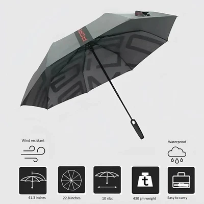 NEW Porsche Drivers Selection Auto Folding Umbrella - Compact & Genuine Gift