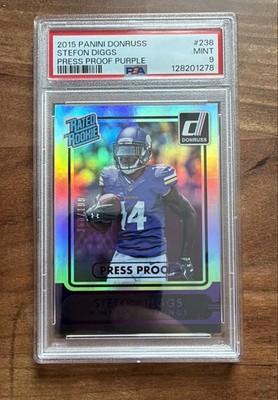 2015 Panini Donruss - Rated Rookie Stefon Diggs #238 Purple Press Proof /199(RC)