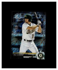 2017 Bowman Chrome Mini Prospects Black Shimmer Refractor Max Schrock RC /100