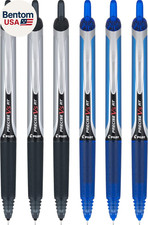 Precise V5 RT Retractable Rolling Ball Pens, Extra Fine Point, 3 Black  3 Blue,