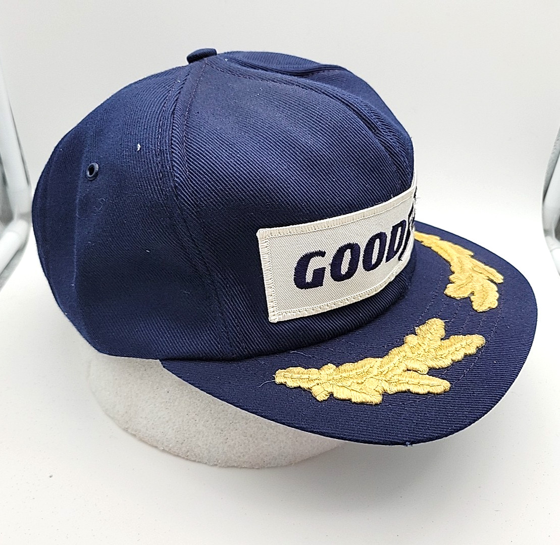 Goodyear Racing Snapback Hat Navy Patch Logo Vint… - image 4