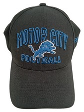 New Era Detroit Lions Cap Kappe NFL Football Motor City Schwarz Blau Gr. S/M