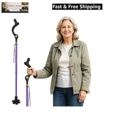 Walking Cane Foldable for Men Women Seniors for Balance,Self Standing Foldi...