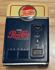BANQUE DE TRI DE PIÈCES VINTAGE PEPSI-COLA POP MACHINE ~ C'EST UNE BANQUE FONCTIONNE ! LIVRAISON GRATUITE !