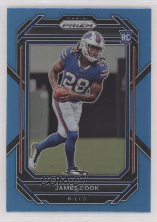 2022 Panini Prizm Rookies Light Blue Prizm James Cook #319 Rookie RC