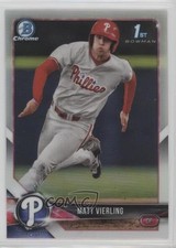 2018 Bowman Draft Chrome Refractor Matt Vierling #BDC-2 wq8