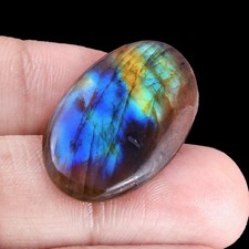 Natural Labradorite Oval Shape Cabochon Loose Gemstone 25.60 Ct. 33X19X5 mm