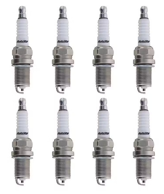 Autolite 3924 Spark Plug Set of 8 Ford Flathead V8 With Edelbrock Aluminum Heads
