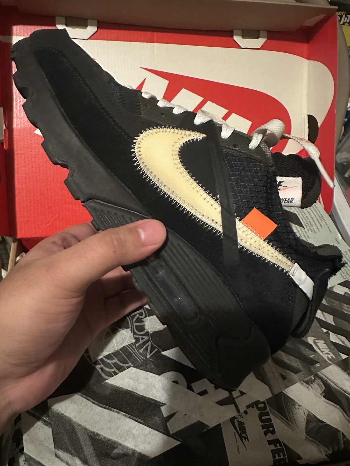 OFF WHITE X NIKE Taglia 9 Nike Air Max 90 x OFF WHITE Nero 2019