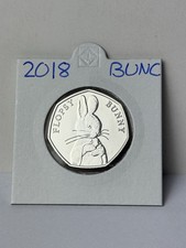 2018 Flopsy Bunny Uncirculated 50p Fifty Pence Coin Brilliant Bunc Bu Uncirc