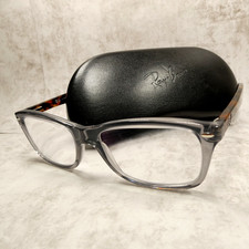 Ray-Ban Gray Tortoise Brown Eyeglasses FRAMES w/Case - RB5228 5629 53-17-140