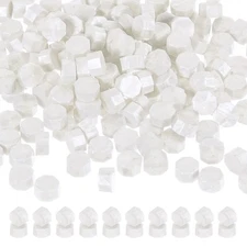 Wax Seal Beads, 720 Pack Sealing Wax Beads Octagon Stamp Beads, White