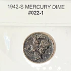 1942-S Mercury US Dime- 10c FV 90% Silver Circulated Collectible Free Shipping