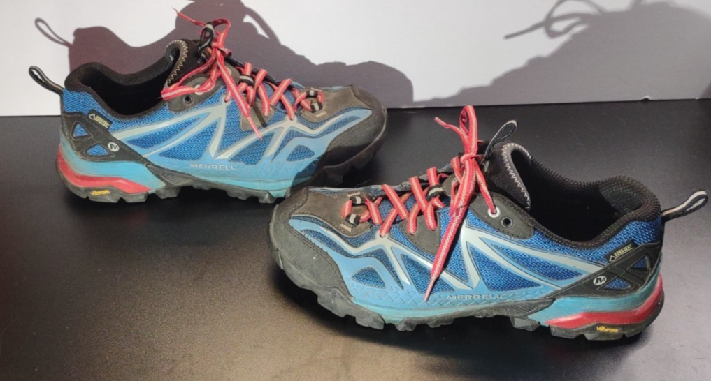 MERRELL Scarpe da trekking Merrel Capra Sport GTX uomo taglia 9 blu Vibram Gortex outdoor