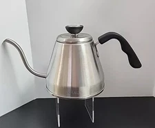 Luxhaus  Precision Pour Over Kettle W/ Built-In Thermometer Gauge. Stainless