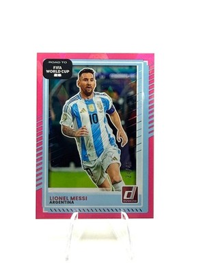 Lionel Messi 2025-26 Donruss Road to FIFA WC Argentina Pink Cubic /45