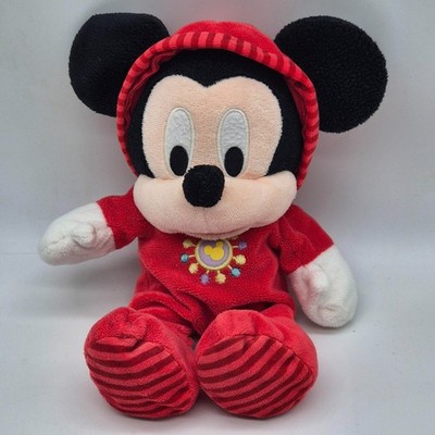 Disney Baby Mickey Mouse Plüschtier ca. 25cm Roter Schlafanzug Stofftier